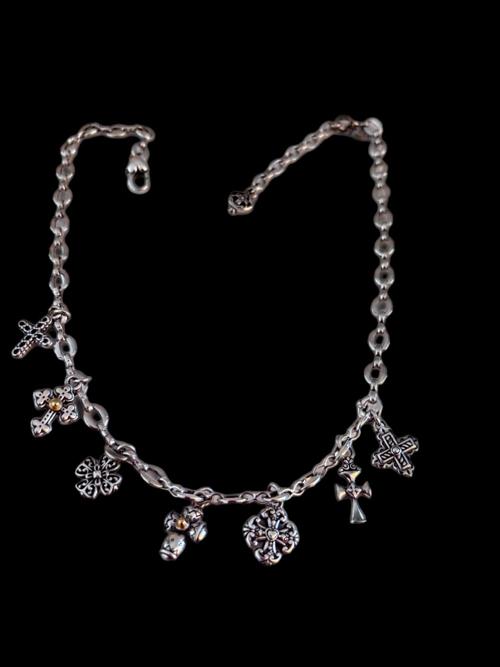 BRIGHTON RETIRED ETERNITY
CROSS CHARM NECKLACE.  NWOT.